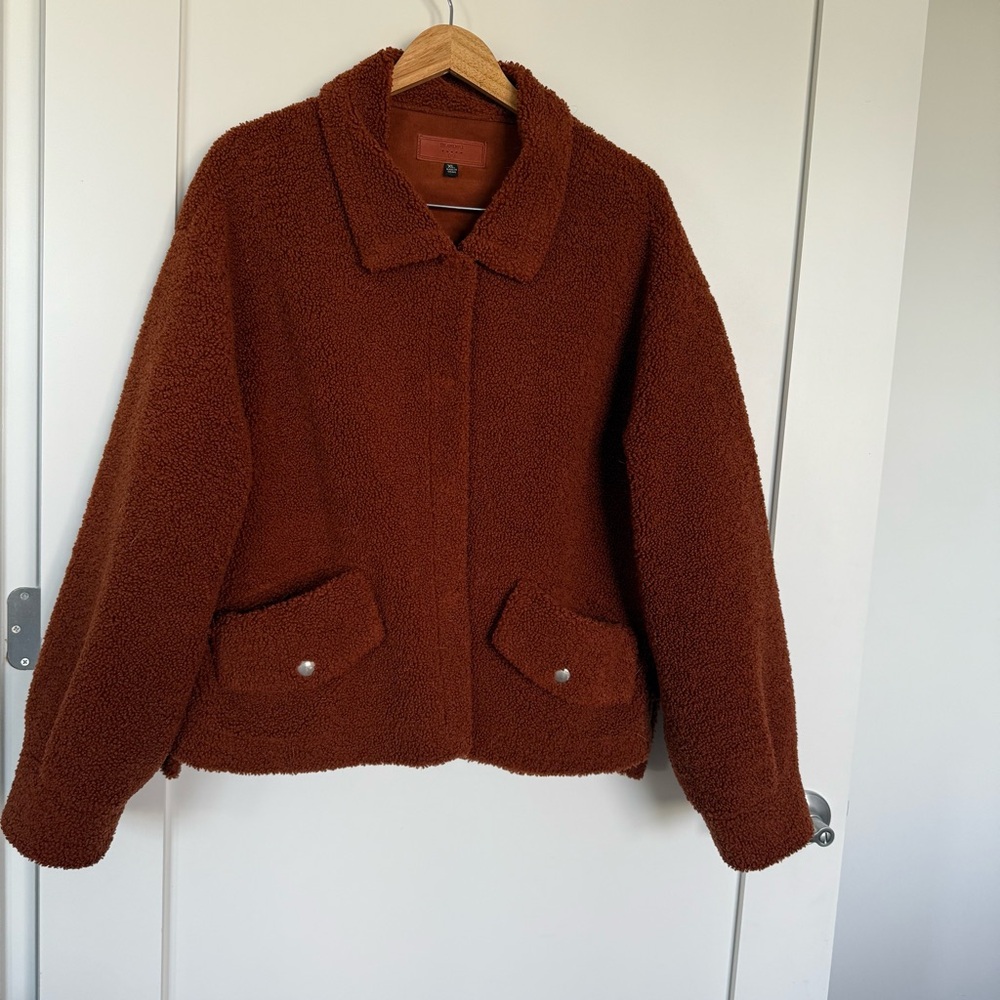 BLANKNYC | Oversized Teddy Faux Shearling Jacket XL